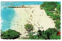 Ref 1324 - 1967 Postcard - Doctor's Cave Beach - Montego Bay Jamaica 9d Rate To Wales - Giamaica