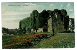 Ref 1325 - Early Postcard - Oystermouth Castle Swansea - Glamorgan Wales - Glamorgan