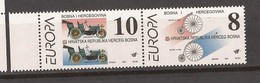 1994  17-18  BOSNIA MOSTAR   KROATISCHE POST  EUROPA ENTDECKUNG  AUTO   NEVER HINGED - 1994