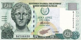 CYPRUS (GREECE) 10 POUNDS 2005 EXF P-62e  "free Shipping Via Registered Air Mail" - Zypern