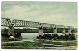 Ref 1326 - Early Postcard - Burdikin Railway Bridge Near Ayr - Queensland Australia - Autres & Non Classés