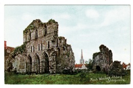Ref 1326 - Early Postcard - Much Wenlock Abbey - Shropshire Salop - Shropshire