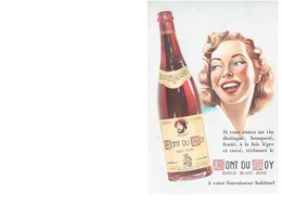 BUVARD :  FONT DU ROY - ROUGE BLANC ROSE - Liqueur & Bière