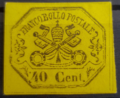 ROMAN STATES 1867- MLH - Sc# 17a - 40c - Stato Pontificio