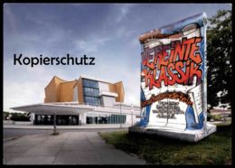 KARTE BERLIN VEREINTE KLASSIK STÜCK BERLINER MAUER KONZERTHAUSORCHESTER PHILHARMONIKER LE MUR THE WALL Ansichtskarte - Mur De Berlin