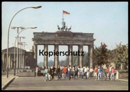 ÄLTERE POSTKARTE BERLIN HAUPTSTADT DER DDR BRANDENBURGER TOR BERLINER MAUERLE MUR THE WALL VERL. REICHENBACH VOGTLAND - Brandenburger Deur