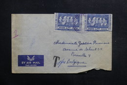 CONGO BELGE - Enveloppe Pour Bruxelles, Cachet De Taxe , à Voir - L 40131 - Lettres & Documents