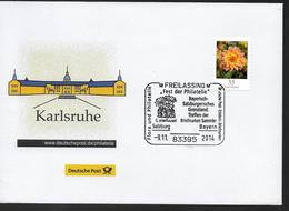 ALLEMAGNE  Lettre 2014 Freilassing Fleurs Cactus - Sukkulenten