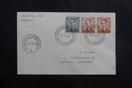 BELGIQUE - Oblitération De Base Antarctique Belge En 1961 Sur Enveloppe Pour Anvers - L 40154 - Cartas