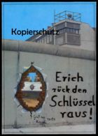 ÄLTERE POSTKARTE BERLIN BERLINER MAUER 1989 MAUERFALL ERICH RÜCK DEN SCHLÜSSEL RAUS LE MUR THE WALL Ansichtskarte Kassel - Muro Di Berlino