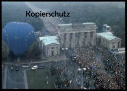 ÄLTERE POSTKARTE BERLIN MAUERFALL MARATHON 1990 BRANDENBURGER TOR BALLON REEBOK THE WALL AK Postcard - Mur De Berlin