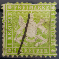 WÜRTTEMBERG 1865 - Canceled - Mi 25 - 1k - Used