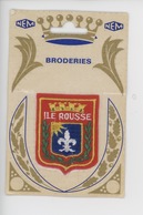 Corse Broderies - Ile Rousse - Ecusson, Blason Tissu Emballage D'origine NEM Broderies (14,5X9,5) - Other Municipalities