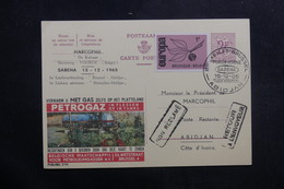 BELGIQUE - Entier Postal Publibel Par 1er Vol Bruxelles / Abidjan En 1965 - L 40159 - Publibels
