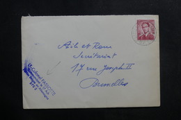 BELGIQUE - Enveloppe De Soldat Pour Bruxelles En 1954,  Affranchissement Plaisant  - L 40179 - Lettres & Documents