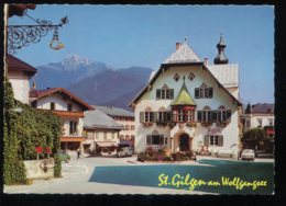 CPM Non écrite Autriche St. GILGEN Am Wolfgangsee Rathaus Mozartbrunnen Und Schafberg - Windischgarsten