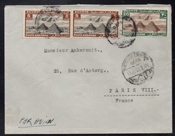 EGYPTE - LE CAIRE - CAIRO / 1939  LETTRE AVION POUR LA FRANCE (ref LE3579) - Lettres & Documents