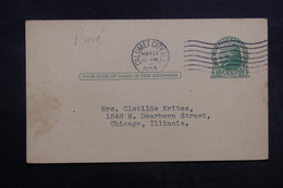 ETATS UNIS - Entier Postal De Calumet City Pour Chicago En 1933 - L 40211 - 1921-40