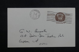 ETATS UNIS - Entier Postal Commercial De New London En 1972 - L 40217 - 1961-80