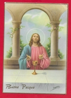 CARTOLINA VG ITALIA - BUONA PASQUA - Gesù Eucaristia - P. Ventura - CECAMI 7287 - 10 X 15 - 1964 - Easter