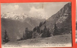 TSQ-01 La Creusaz Sur Salvan Et Chaine Du Mont-Blanc. Alpages. Circulé Le 14 Juillet 1911 Vers Lille France.Jullien 2772 - Salvan