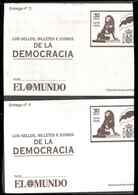 España. Los Sellos, Billetes E Iconos De La Democracia. 10 Entregas El Mundo. N° 3 A 12. Reproduccion - Probe- Und Nachdrucke