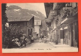 TSQ-21 Champéry, La Rue. TRES ANIME. Jullien 5100 Non Circulé - Champéry