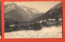 TSQ-23 Champéry, Et Les Dents Blanches  . Jullien 1230 Précurseur Circulé 1904 Timbre Manque - Champéry