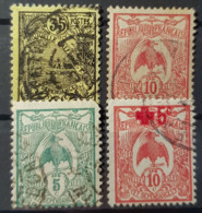 NOUVELLE CALÉDONIE - Canceled - YT 91, 92, 97, 111 - 5c 10c 10c 35c - Used Stamps