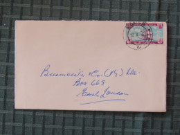 South Africa 1962 Cover Local To East London - Ships - Cuadernillos