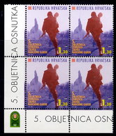 CROATIA 1996 Croatian National Guard Block Of 4 MNH / **.  Michel 382 - Croacia