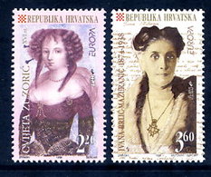 CROATIA 1996 Europa: Famous Women  MNH / **.  Michel 375-76 - Croatie