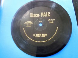 "LA PETITE ÉGLISE " -CARRIERE HURBEL Disque  Vinyle 45 Tours Publicitaire Souple Flexi-☛DISCO-PAIC - DISCO PAIC MUSIQUE - Collector's Editions