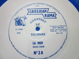 LA MER CHARLES TRENE Fromage De Gruyère La Vache Grosjean Rama Disque Vinyle Souple 45 Tours Publicitaire Flexi-☛MUSIQUE - Collector's Editions