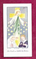 IMAGE PIEUSE..édit. Bouasse N 6.842..Communion De Claudine Et Christian RENAULT, Eglise De CARNET (50) En 1951...2 Scans - Andachtsbilder