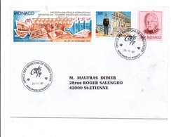 MONACO AFFRANCHISSEMENT COMPOSE SUR LETTRE POUR LA FRANCE 1997 - Storia Postale