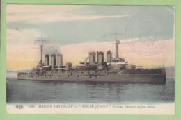 Croiseur Cuirassé EDGARD QUINET . Marine Nationale. TBE. 2 Scans. Edition ELD - Guerra