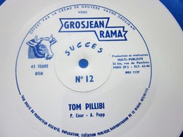 TOM PILLIBI -☛Fromage De Gruyère La Vache Grosjean Disque Vinyle Souple 45 Tours Publicitaire Flexi-MUSIQUE COLLECTOR - Verzameluitgaven