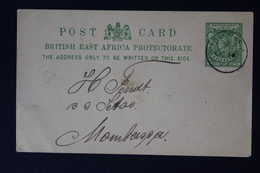 BRITISH EAST AFRICA: 2 POSTCARDS NGK 7 USED AND UNUSED MOMBASSA 14-10-1897 - British East Africa