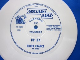 DOUCE FRANCE ☛Fromage De Gruyère La Vache Grosjean Disque Vinyle Souple 45T Publicitaire Flexi-MUSIQUE COLLECTOR - Verzameluitgaven