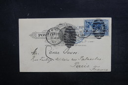 ETATS UNIS - Entier Postal + Complément De New York Pour La France En 1894 - L 40348 - ...-1900