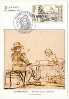 FRANCE => Carte Fédérale - Journée Du Timbre 1983 - REMBRANDT - Oblit MARSEILLE 26 Fév 1983 - Tag Der Briefmarke