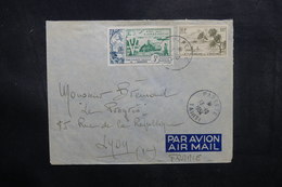OCÉANIE - Enveloppe De Papeete Pour La France En 1954, Affranchissement Plaisant - L 40373 - Covers & Documents