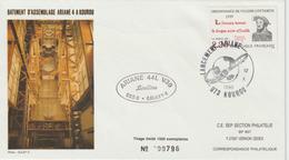 France Kourou 1990 Lancement Ariane Vol 39 - Cachets Commémoratifs