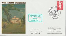 France Kourou 1993 Lancement Ariane Vol 62 - Bolli Commemorativi