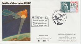 France Kourou 1995 Lancement Ariane Vol 75 - Commemorative Postmarks