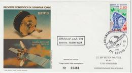 France Kourou 1995 Lancement Ariane Vol 78 - Commemorative Postmarks