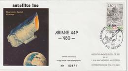 France Kourou 1995 Lancement Ariane Vol 80 - Cachets Commémoratifs