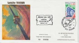 France Kourou 1995 Lancement Ariane Vol 81 - Commemorative Postmarks