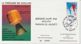 France Kourou 1996 Lancement Ariane Vol 82 - Cachets Commémoratifs
